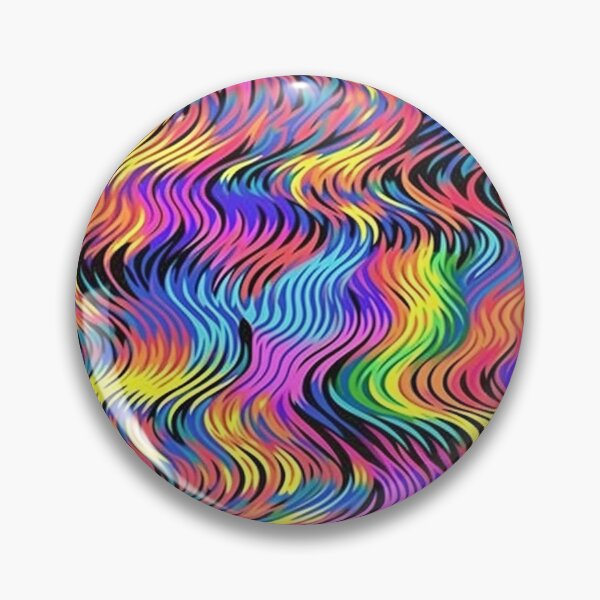 Item preview, Psychedelic Rainbow Waves Pattern designed and sold by bubblegoth.