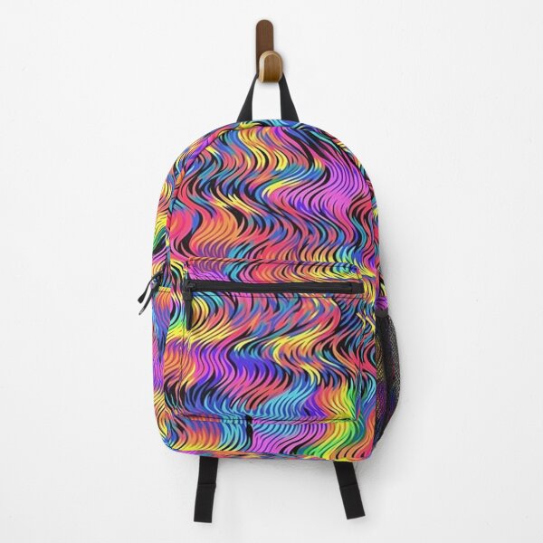 Item preview, Psychedelic Rainbow Waves Pattern designed and sold by bubblegoth.