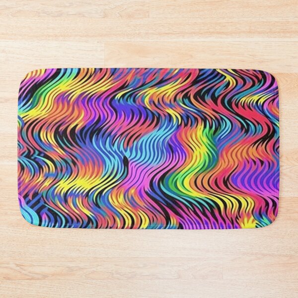 Item preview, Psychedelic Rainbow Waves Pattern designed and sold by bubblegoth.