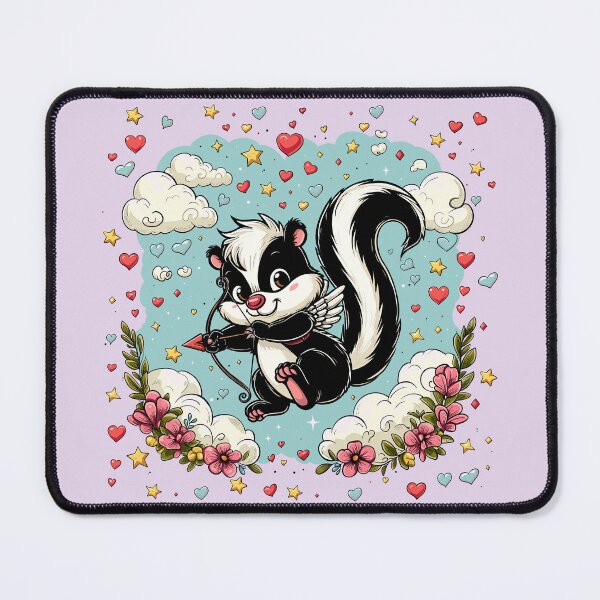 Item preview, Valentine’s Day Cupid Skunk designed and sold by Ghost on Toast.