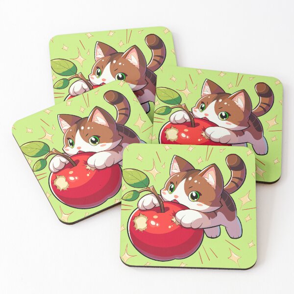 Item preview, Cat Pouncing on an Apple designed and sold by Ghost on Toast.