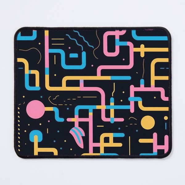 Item preview, Neon Circuit Maze Pattern designed and sold by bubblegoth.