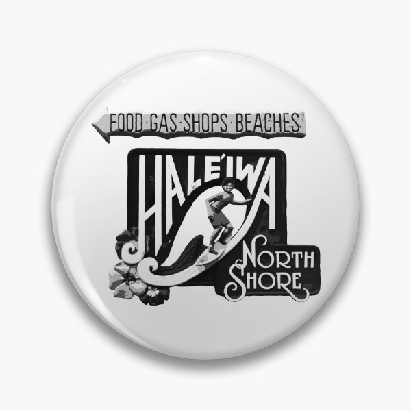 Item preview, Haleiwa North Shore Sign MAN BLK designed and sold by northshoresign.