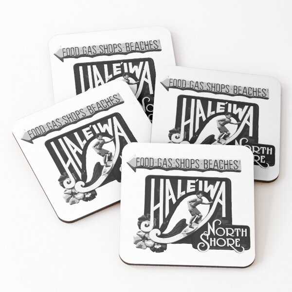 Item preview, Haleiwa North Shore Sign MAN BLK designed and sold by northshoresign.