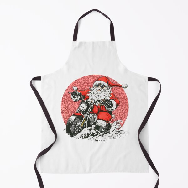Item preview, Funny Santa Claus Motorcycle , Cool Santa Biker , Christmas Motorcycle Rider , Holiday Santa Riding Print designed and sold by Indyadizine.