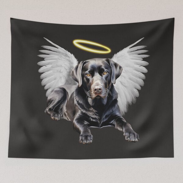 Item preview, Black Labrador Angel designed and sold by rmcbuckeye.