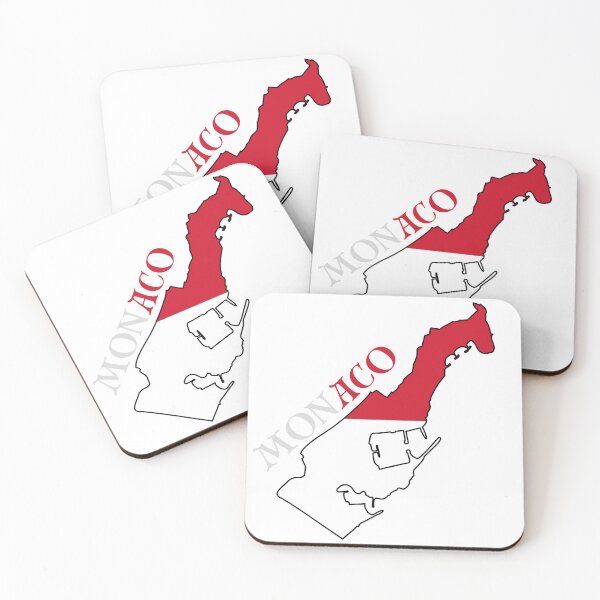 Artikelvorschau, monaco karte flagge entworfen und verkauft von baby-designe.