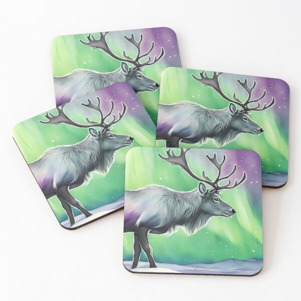 Item preview, Reindeer in Northern Lights designed and sold by CalmnessbyChoice.