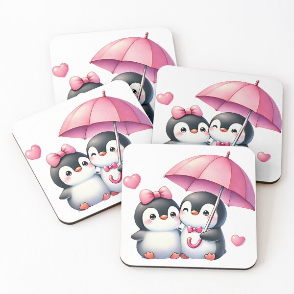 Item preview, A0599 Valentine’s Day Penguins – Adorable Penguin Couple Design, Romantic Gift for Valentine’s, Cute Heartwarming Decor, Unique Keepsake designed and sold by angieart68.