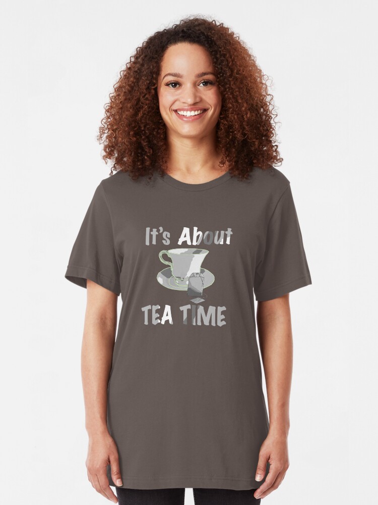 Alternate view of It's About Tea Time Slim Fit T-Shirt