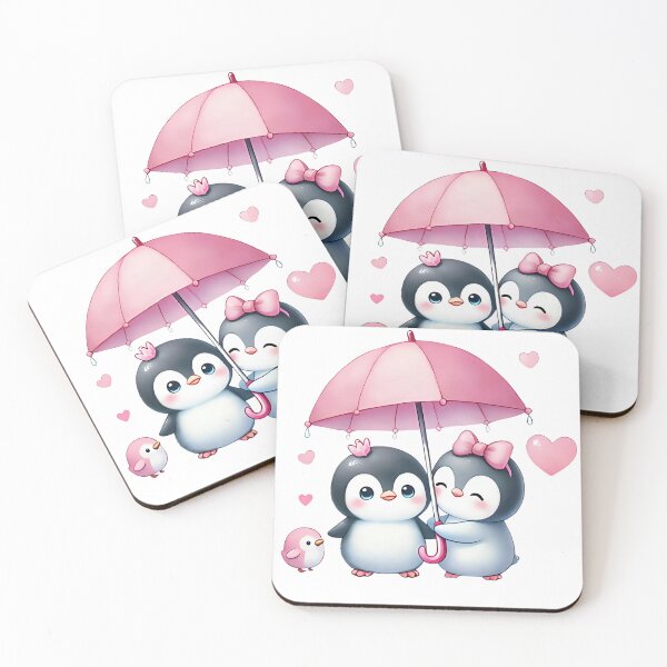 Item preview, A0599 Valentine’s Day Penguins – Adorable Penguin Couple Design, Romantic Gift for Valentine’s, Cute Heartwarming Decor, Unique Keepsake designed and sold by angieart68.