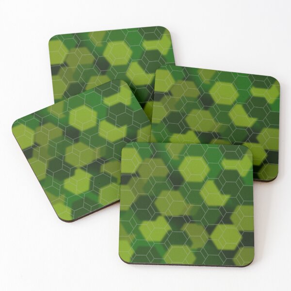 Item preview, Hexagonal Green Abstract Pattern designed and sold by Andrew  Hitchen.