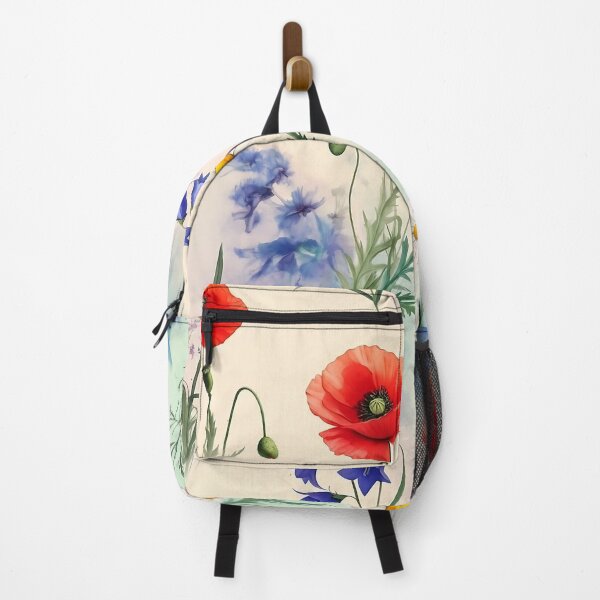 Item preview, Wildflower Meadow, Summer Blooms, Floral Pattern, Poppy & Daisy, Wildflower Print designed and sold by Artidnan12.