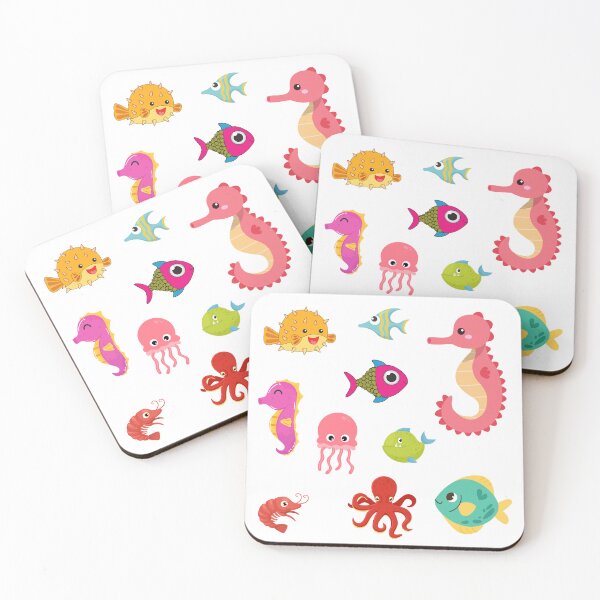 Item preview, cute and adorable aquatic creatures designed and sold by huape.