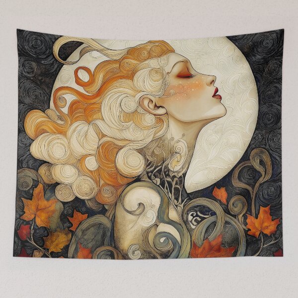 Artikelvorschau, Harvest Moon Girl. Modernes Jugendstil-Design. entworfen und verkauft von Shoot-The-Moon.