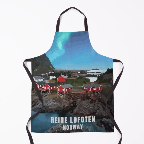 Item preview, Reine Lofoten Norway Scandinavia Retro designed and sold by TomFrontierArt.