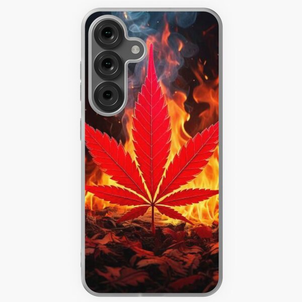 Aperçu de l'œuvre Coque de téléphone portable : art vintage du cannabis créée et vendue par BluFusionStudio.