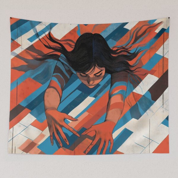 Item preview, Girl Against Gravity. Retro Vintage design. Astral projection. designed and sold by Shoot-The-Moon.