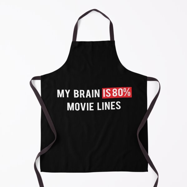Item preview,  My Brain is 80% Movie Lines designed and sold by smougistore.