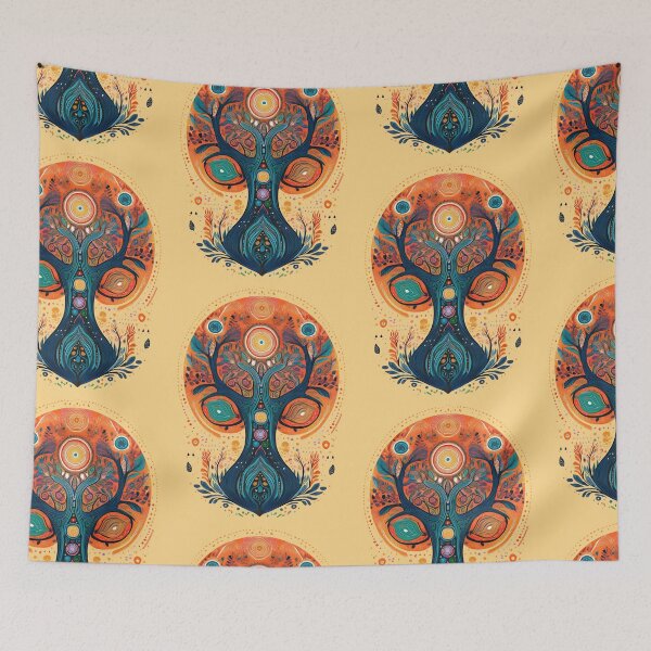 Item preview, Tree Sunset Chakras | Nature Patterns Collection designed and sold by monkeybusiness.pt.