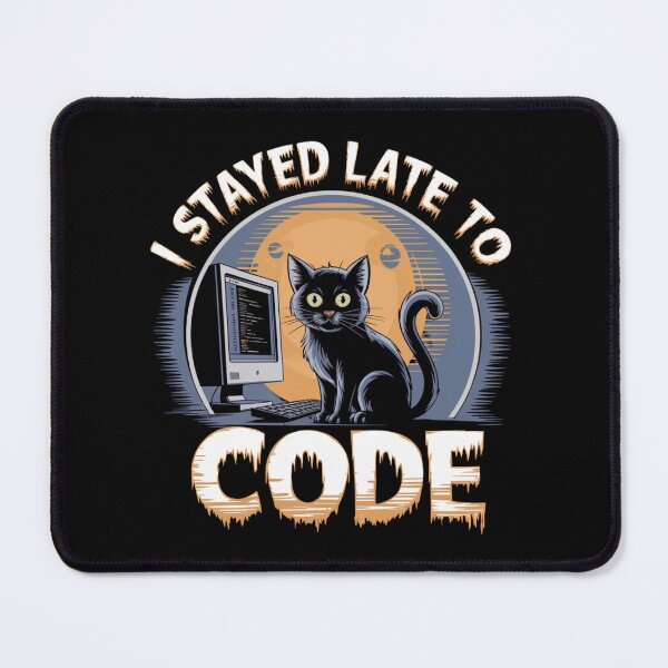Item preview, Coding Cat Nights، Code & Paws designed and sold by ATOTI.
