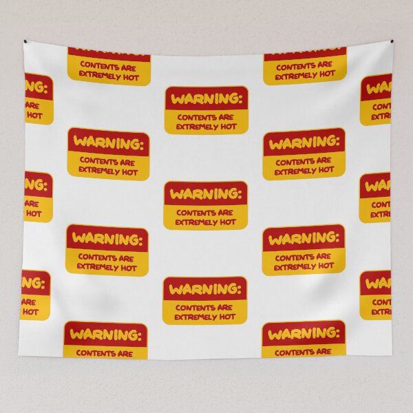Item preview, Warning Contents are Extremely Hot sign designed and sold by JashJhaveri.