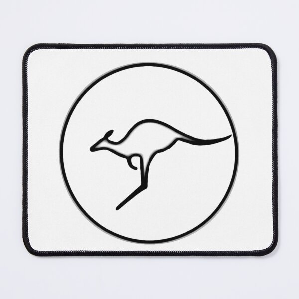 Item preview, Aussie Kangaroo Sun, in black and white art designed and sold by Kangaroo Sun.