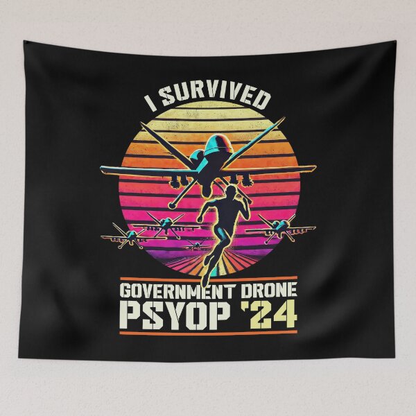 Item preview, I Survived Government New Jersey Drone Psyop 2024 Invasion designed and sold by Victor Shadehorn.