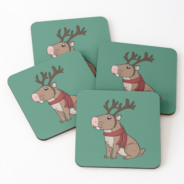 Item preview, Capybara Reindeer  designed and sold by rmcbuckeye.