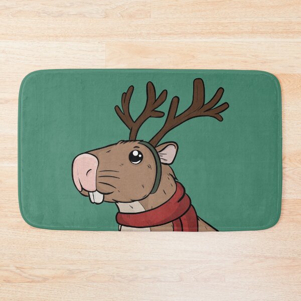 Item preview, Capybara Reindeer  designed and sold by rmcbuckeye.