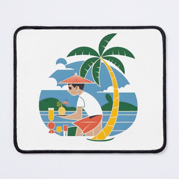 Item preview, Cabana Boy Productions – Tropical Typography & Beach Vibes Design designed and sold by Glow Wind ⭐⭐⭐⭐⭐.