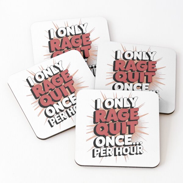Item preview, i only rage quit once, per hour  designed and sold by Ismartista.