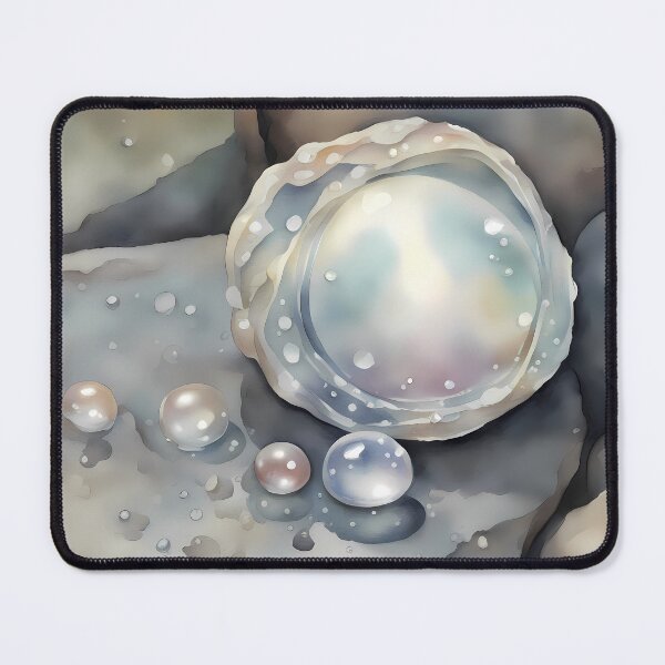 Item preview, Pearl and Waterdrops on Rocks designed and sold by CalmnessbyChoice.