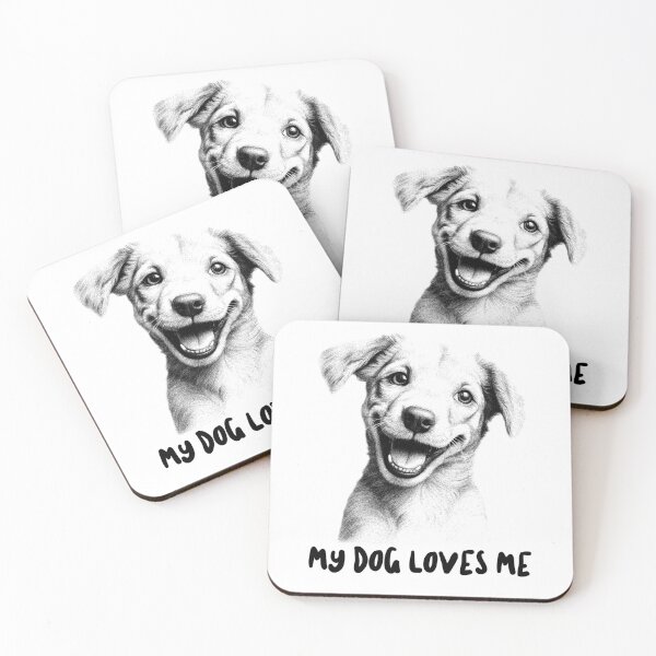 Item preview, My dog loves me designed and sold by FirstTimeTees.