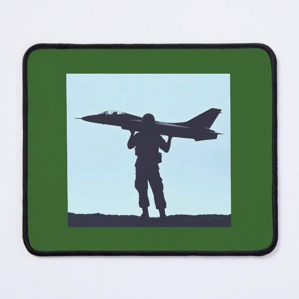 Item preview, soldier holding plane designed and sold by rachidkams.