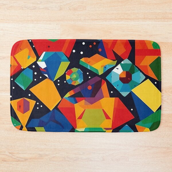 Item preview, Rainbow Geometric Gemstone Pattern designed and sold by bubblegoth.