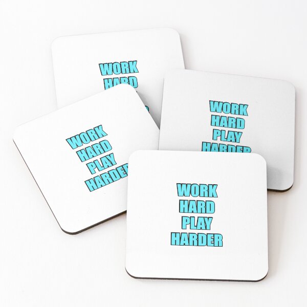 Item preview, Work Hard Play Harder  designed and sold by Inspirationmotivation.