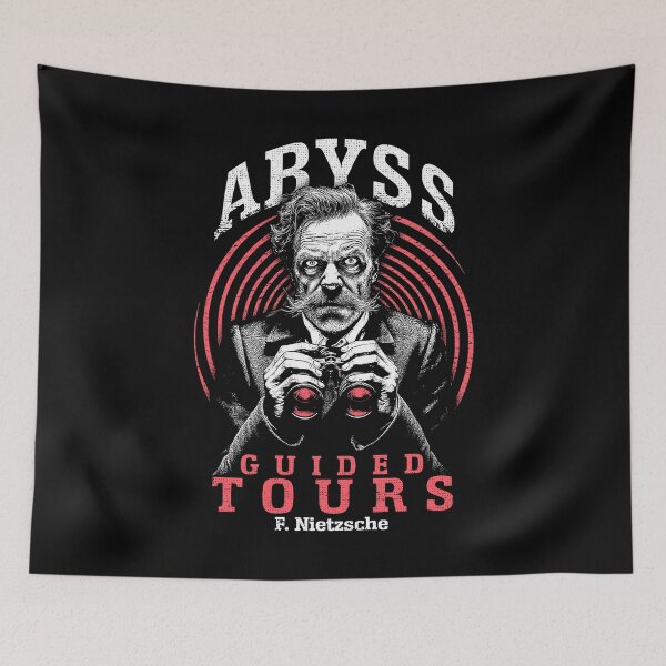 Item preview, Funny Philosophy Nietzsche Abyss Guided Tours Philosopher designed and sold by GrandeDuc.