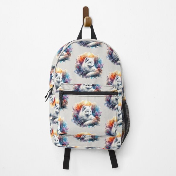 Item preview, Beautiful Artic Fox Colorful Watercolor Portrait designed and sold by MaedK.