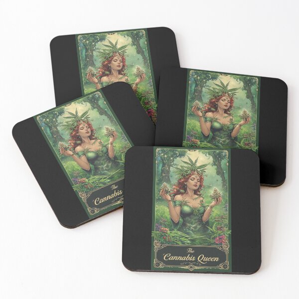 Item preview, The Cannabis Queen Tarot design  designed and sold by EccentricsByE.