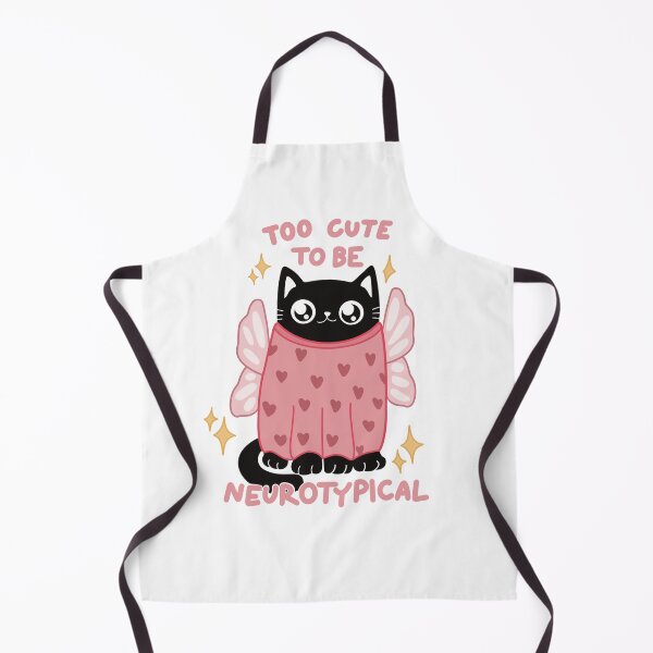 Item preview, Cute cat not neurotypical "too cute to be neurotypical" designed and sold by BlackAcidArt.