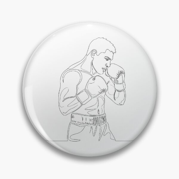 Item preview, Minimalist One Line Boxing Spirit designed and sold by HipsterAnimals.