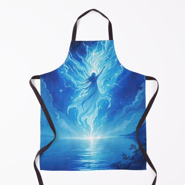 Item preview, Ethereal Figure Radiating Blue Energy designed and sold by artwaves.