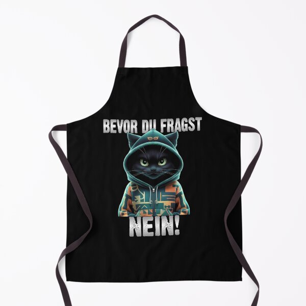 Item preview, Bevor Du Fragst Nein - Wütender cooler Katze - lustiges Zitat designed and sold by Smix Pixels.
