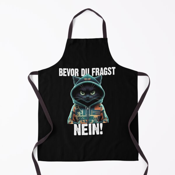 Item preview, Bevor Du Fragst Nein - Wütender cooler Katze - lustiges Zitat designed and sold by Smix Pixels.