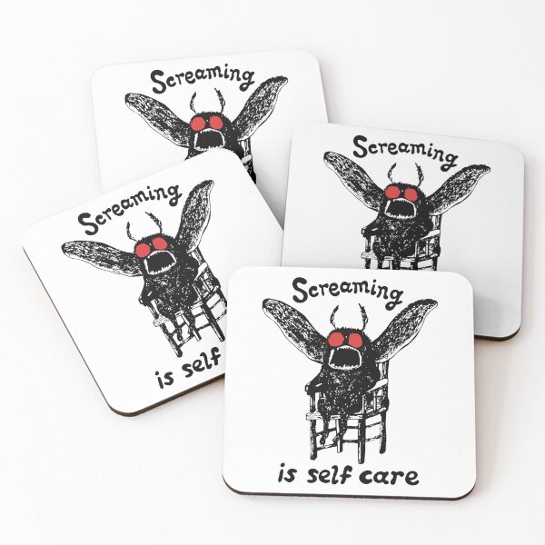 Item preview, Funny Cryptid Mothman Screaming Self Care Cryptozoological Nature Ugly Christmas designed and sold by FociCreate.