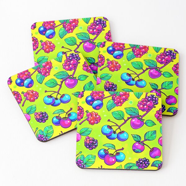 Item preview, Bright Berry Fruit Pattern designed and sold by Health And Fitness Posts e-Store.