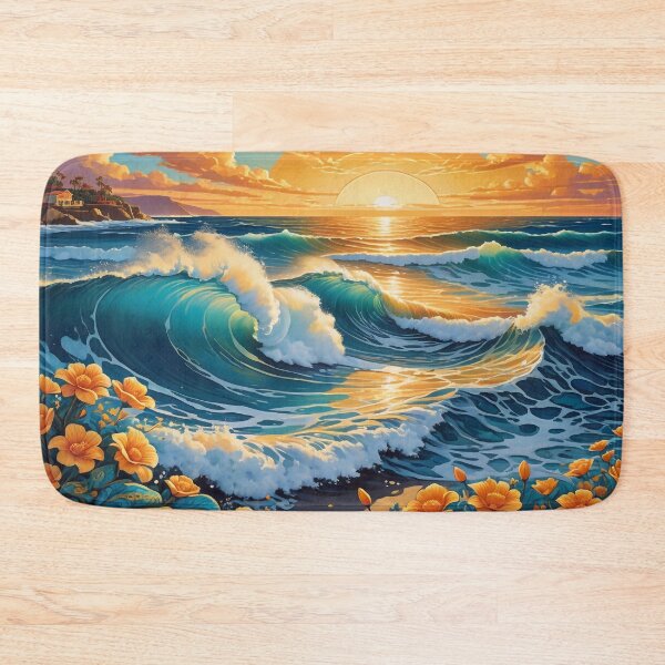 Item preview, Beautiful Floral Ocean designed and sold by M-Y-A-R-T-.