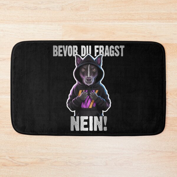Item preview, Bevor Du Fragst Nein - Wütender cooler Hund  - lustiges Zitat  designed and sold by Smix Pixels.