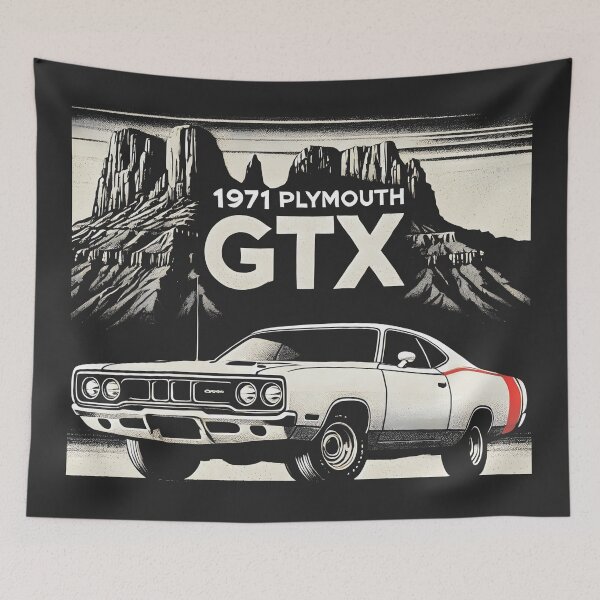 Item preview, 1971 GTX Classic American Muscle Car designed and sold by CreepyCornerArt.
